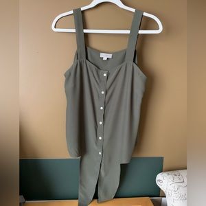 Loft Outlet Tie Front Tank